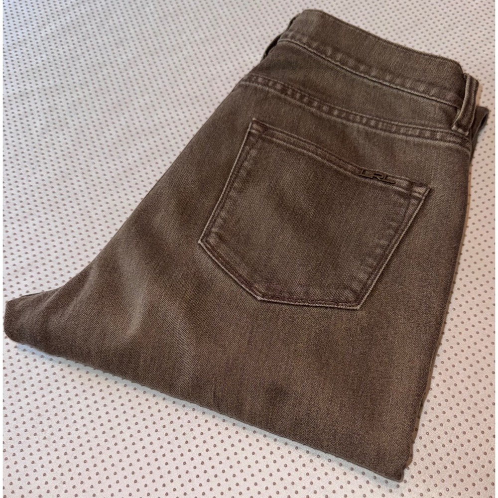 Lauren Ralph Lauren Brown Straight Leg Jeans Women's Size 6 Mid Rise Stretch